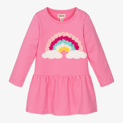 Hatley-Girls Pink Floral Rainbow Dress | Childrensalon Outlet