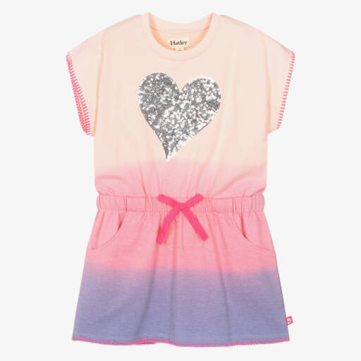 Hatley-Girls Pink Heart Sequin Sundress | Childrensalon Outlet