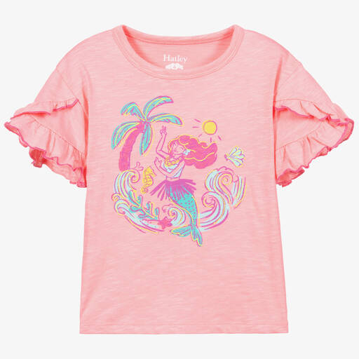 Hatley-Розовая футболка с Русалочкой для девочек | Childrensalon Outlet