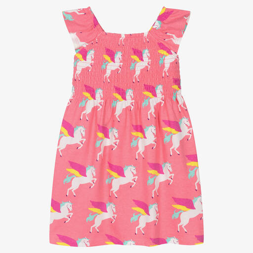 Hatley-Girls Pink Pegasus Smocked Dress | Childrensalon Outlet