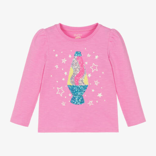 Hatley-Розовая хлопковая футболка с лампой для девочек | Childrensalon Outlet