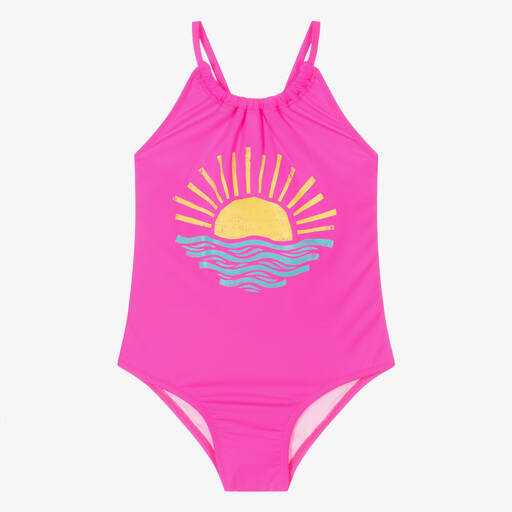 Hatley-Розовый купальник с восходящим солнцем для девочек (UPF50+) | Childrensalon Outlet