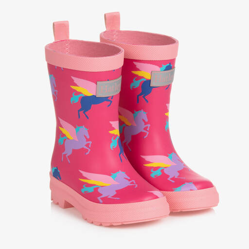 Hatley-Bottes de pluie roses à licornes | Childrensalon Outlet