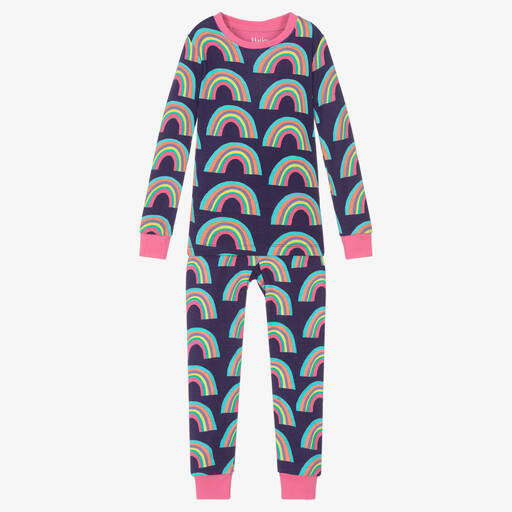 Hatley-Girls Purple Organic Cotton Pyjamas | Childrensalon Outlet