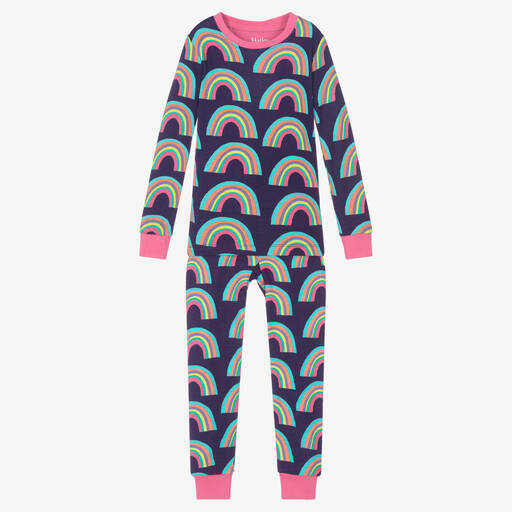 Hatley-بيجاما قطن عضوي لون أرجواني للبنات | Childrensalon Outlet