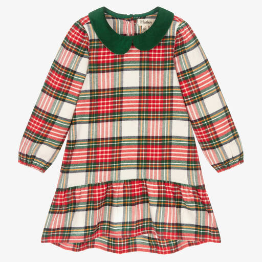 Hatley-Girls Red & Green Check Dress | Childrensalon Outlet