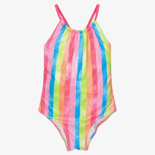 Hatley-مايّو مقلم بطبعة ملونة للبنات (UPF50+) | Childrensalon Outlet