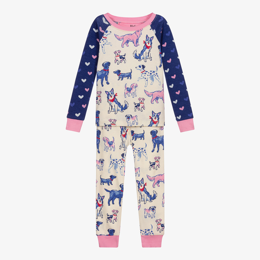 Hatley-Ivory & Blue Puppy Pyjamas | Childrensalon Outlet