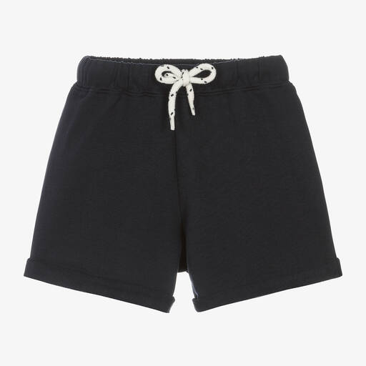 Hatley-Navy Blue Jersey Shorts | Childrensalon Outlet