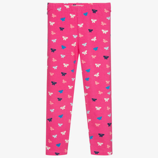 Hatley-Pink Cotton Jersey Leggings | Childrensalon Outlet