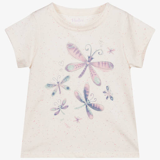 Hatley-Pink Cotton Jersey T-Shirt | Childrensalon Outlet