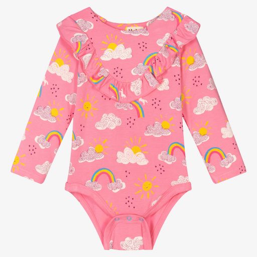 Hatley-Pink Modal Jersey Bodysuit | Childrensalon Outlet