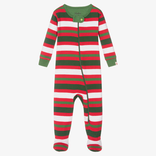 Hatley-بيبي غرو قطن عضوي مقلم لون أحمر للأطفال | Childrensalon Outlet