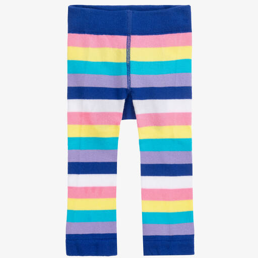 Little Blue House by Hatley-ليغنغز قطن مقلم لون كحلي وزهري للأطفال | Childrensalon Outlet