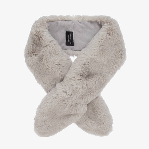 Helen Moore-Girls Grey Faux Fur Scarf | Childrensalon Outlet