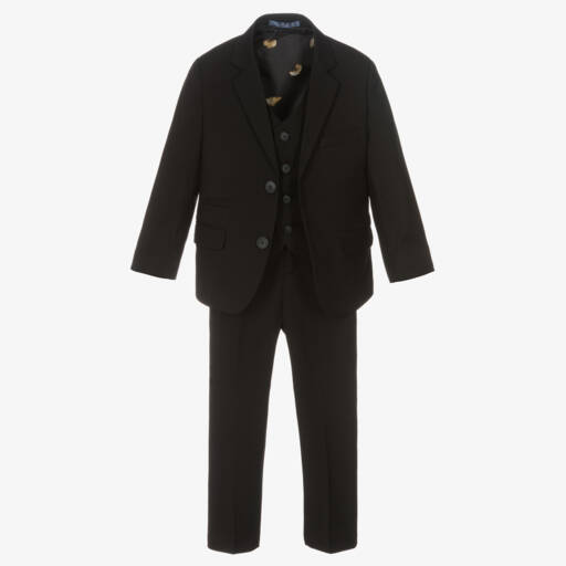 House of Cavani-Boys Charcoal Three-Piece Ensemble | Childrensalon Outlet