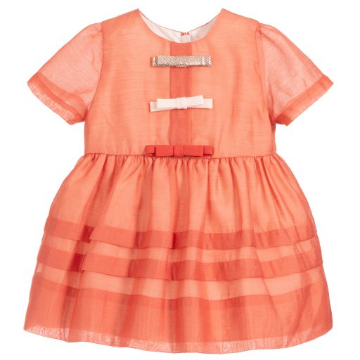 Hucklebones London-Baby Girls Coral Dress Set | Childrensalon Outlet
