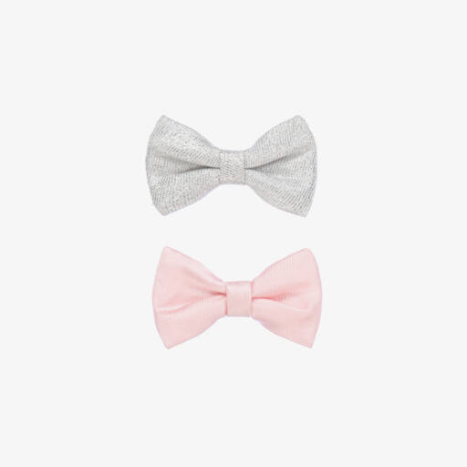 Hucklebones London-Дуэт заколок для девочек розовый и металлический | Childrensalon Outlet