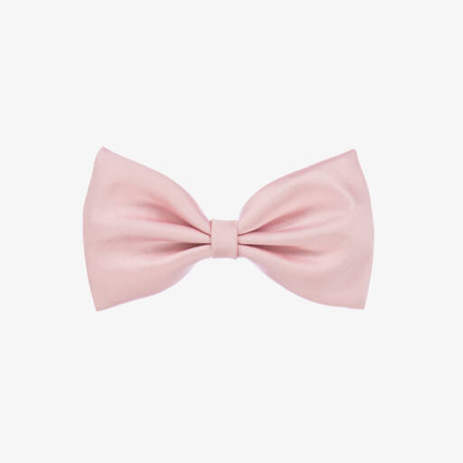 Hucklebones London-Girls Elegant 12cm Pink Satin Hairpiece | Childrensalon Outlet