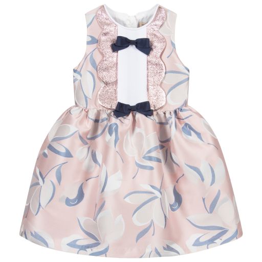 Hucklebones London-Розово-синее платье для девочек | Childrensalon Outlet