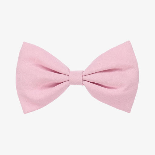 Hucklebones London-Girls Pink Bow Hair Clip (13cm) | Childrensalon Outlet