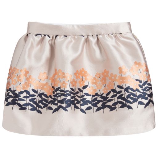 Hucklebones London-تنورة جاكارد لون زهري | Childrensalon Outlet