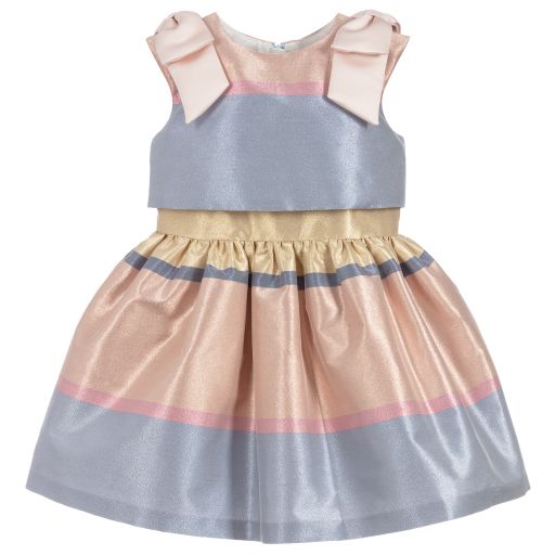 Hucklebones London-Pink, Blue & Gold Dress  | Childrensalon Outlet