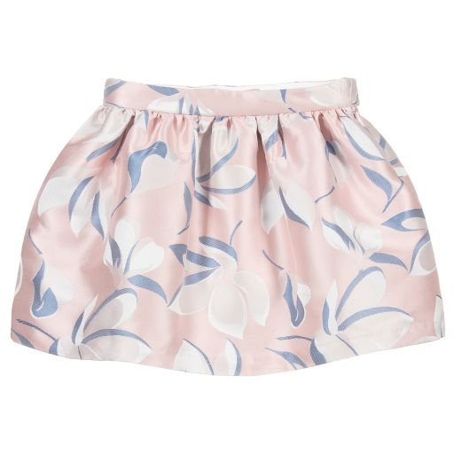 Hucklebones London-Pink & Blue Satin Skirt | Childrensalon Outlet