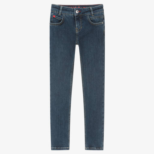 HUGO-Boys Blue Denim 734 Extra Slim Fit Jeans | Childrensalon Outlet