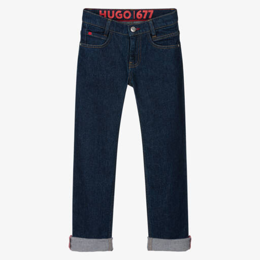 HUGO-Классические синие джинсы для мальчиков | Childrensalon Outlet