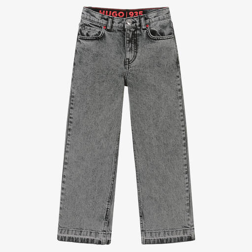HUGO-Серые хлопковые джинсы 677 | Childrensalon Outlet