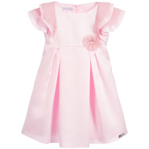 I Pinco Pallino-Pink Satin Dress | Childrensalon Outlet