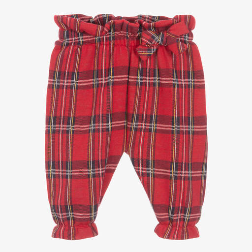 iDO Mini-Rote Schottenkaro-Hose (Baby M) | Childrensalon Outlet