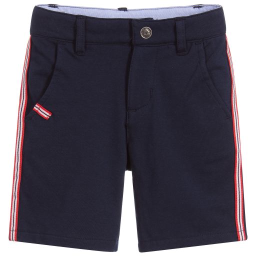 iDO Baby-Blue Cotton Jersey Shorts | Childrensalon Outlet