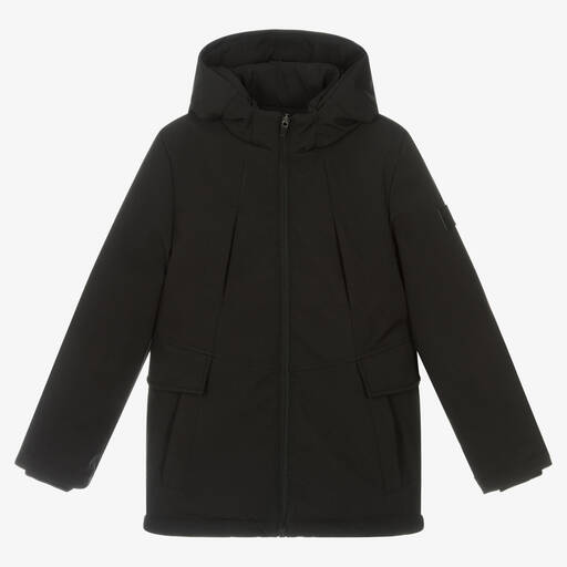 iDO Junior-Черное утепленное пальто для мальчиков | Childrensalon Outlet