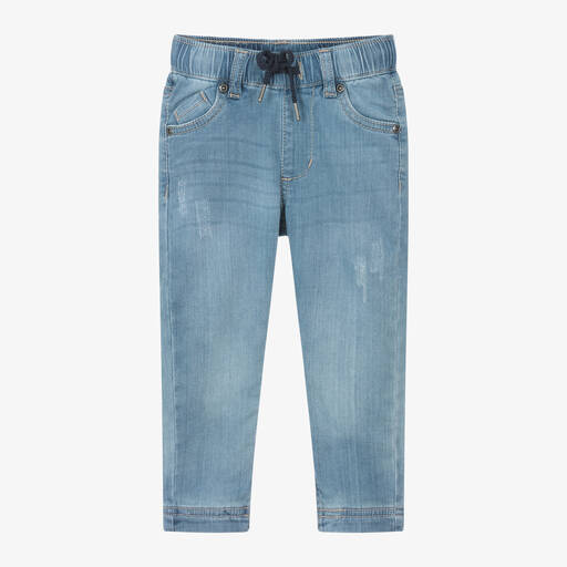 iDO Малыши-Boys Blue Jersey Denim Jeans | Childrensalon Outlet