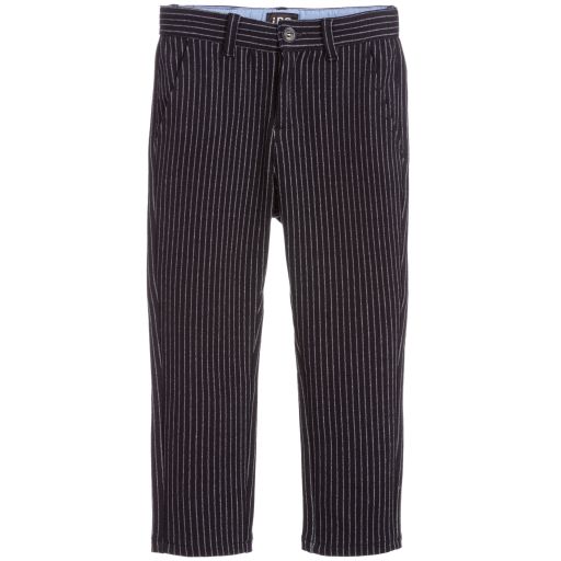 iDO Junior-Boys Blue Jersey Trousers | Childrensalon Outlet