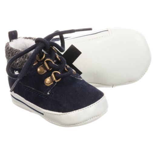 iDO Mini-Boys Blue Pre-Walker Shoes | Childrensalon Outlet