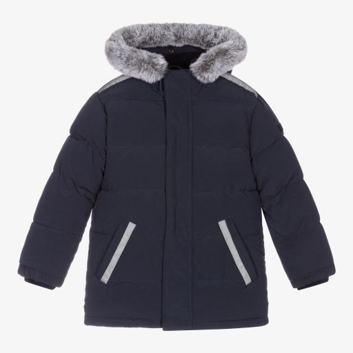 iDO Baby-Blauer Steppmantel für Jungen | Childrensalon Outlet