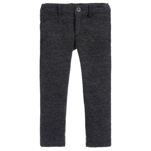 iDO Baby-Boys Blue Slim Fit Trousers  | Childrensalon Outlet