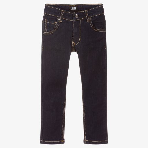 iDO Junior-Boys Dark Blue Slim Fit Jeans | Childrensalon Outlet