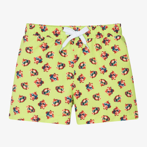 iDO Baby-Boys Green Monkey Print Swim Shorts | Childrensalon Outlet