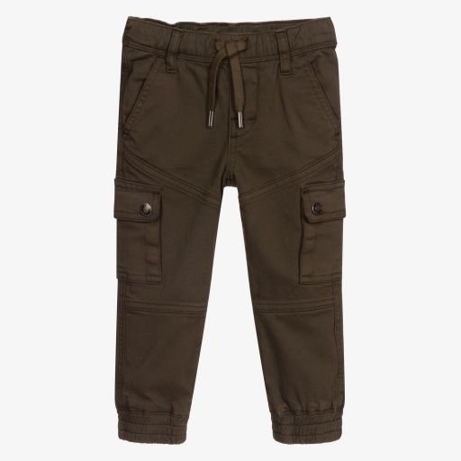 iDO Baby-Boys Khaki Green Trousers | Childrensalon Outlet