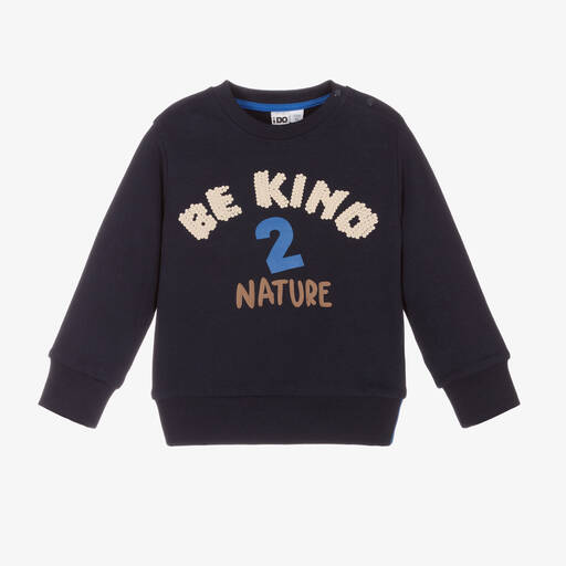 iDO Baby-Boys Navy Blue Sweatshirt | Childrensalon Outlet