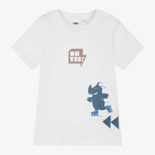iDO Baby-Boys Pure Cotton White Tee | Childrensalon Outlet