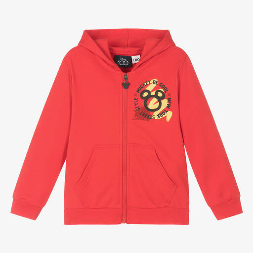 iDO Baby-Rote Micky Maus Kapuzenjacke | Childrensalon Outlet