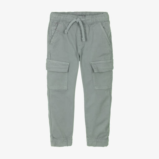 iDO Baby-Boys Soft Green Cargo Trousers | Childrensalon Outlet