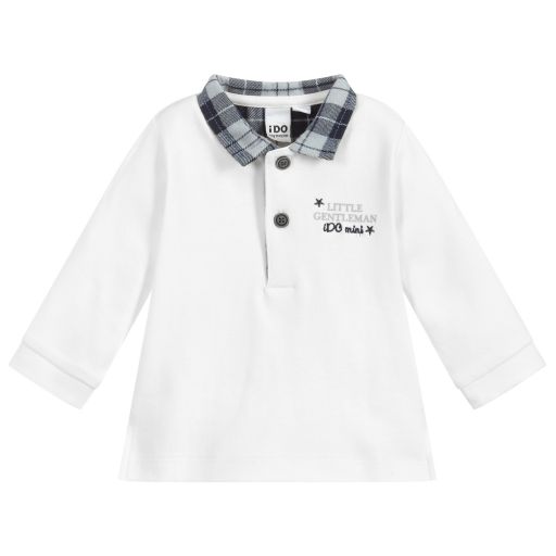 iDO Mini-توب قطن لون أبيض للمواليد | Childrensalon Outlet