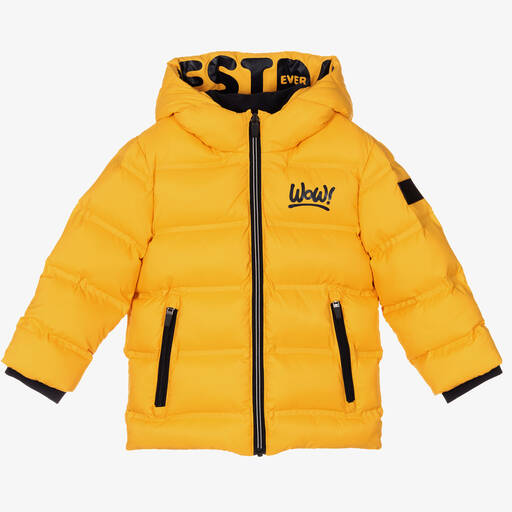 iDO Baby-Boys Yellow Puffer Jacket | Childrensalon Outlet