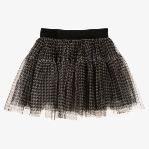 iDO Baby-Girls Beige & Black Houndstooth Tutu Skirt | Childrensalon Outlet